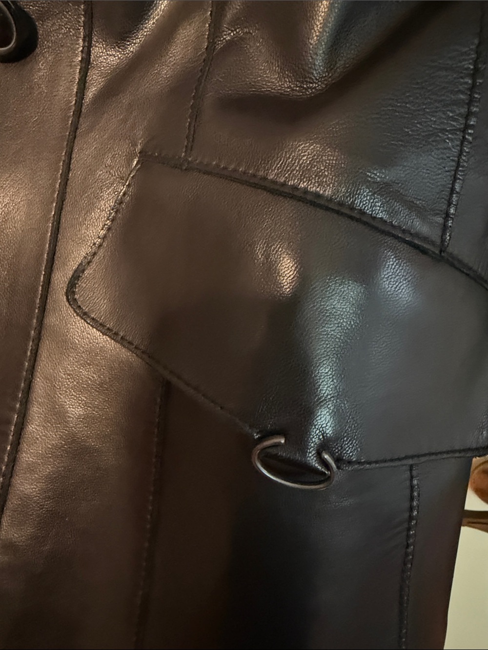 COLE HAAN COLLECTION LAMBSKIN BLAZER - Picture 7 of 7
